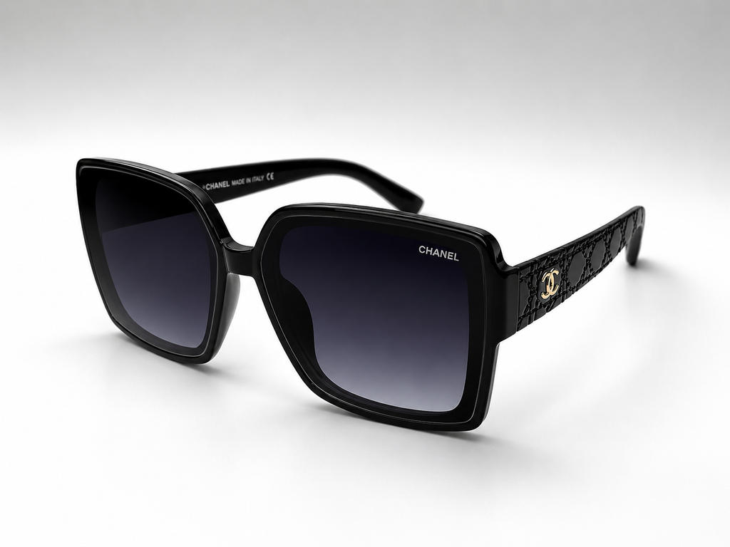 Chanel Women Black Gold