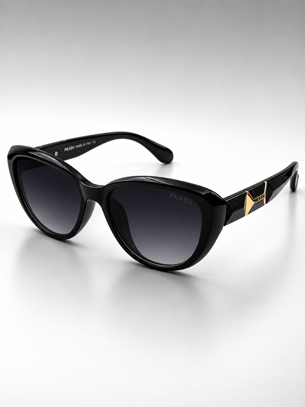 Prada Black Gold Luxury Lady