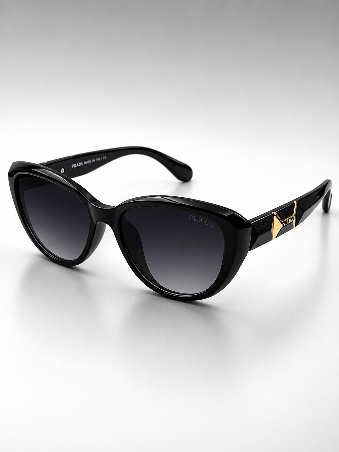 Prada Black Gold Luxury Lady